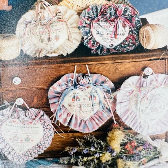 Shepherd's Bush Folio #7 #8 Cross stitch Patterns Heart Door Hangers Decor - Picture 5 of 6